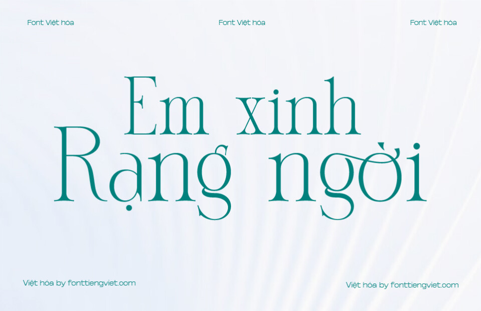 Font Việt hóa VIP Morgina Regular