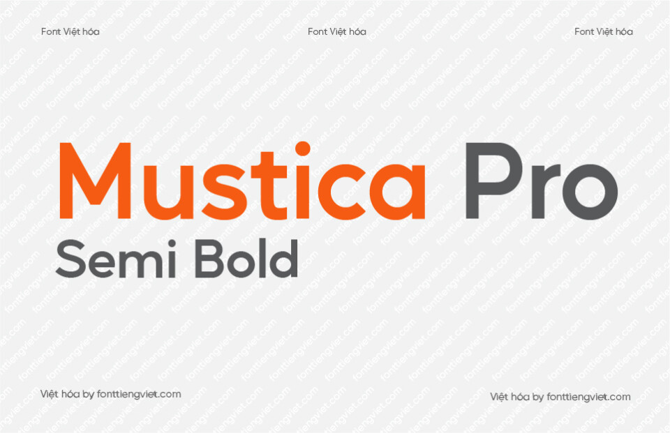 Font Việt hóa VIP Mustica Pro Semi Bold