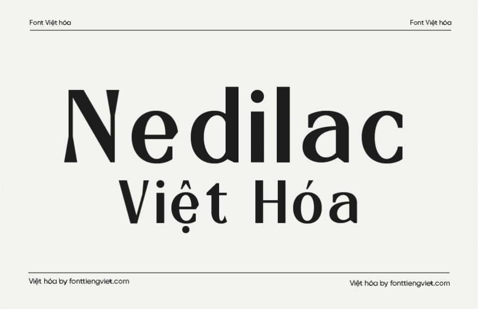 Font Việt hóa VIP Nedilac