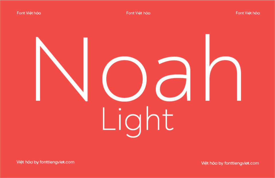 Font Việt hóa VIP Noah Text light