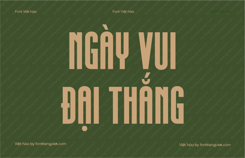 Font Việt hóa VIP Normiyola – Font chữ không cân mạnh mẽ, đậm chất cổ điển cho thiết kế lịch sử và quảng cáo in ấn