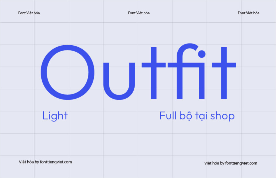 Font Việt hóa VIP Outfit Light