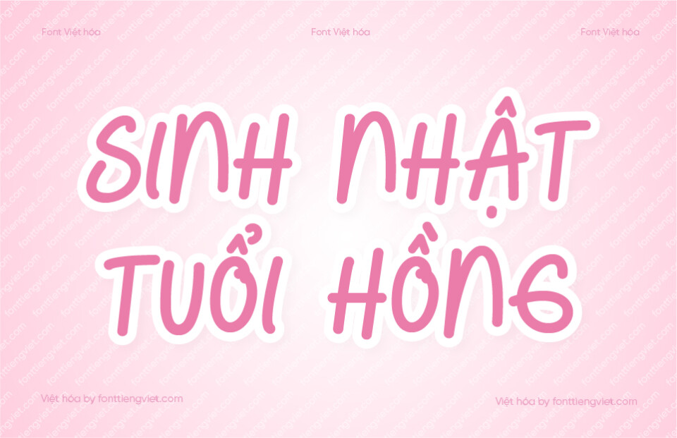 Font Việt hóa VIP Peaceful Wishes