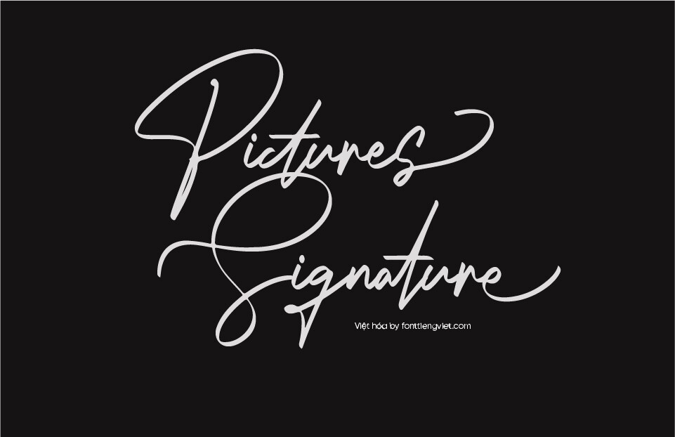 Font Việt hóa VIP Pictures Signature – Chữ ký