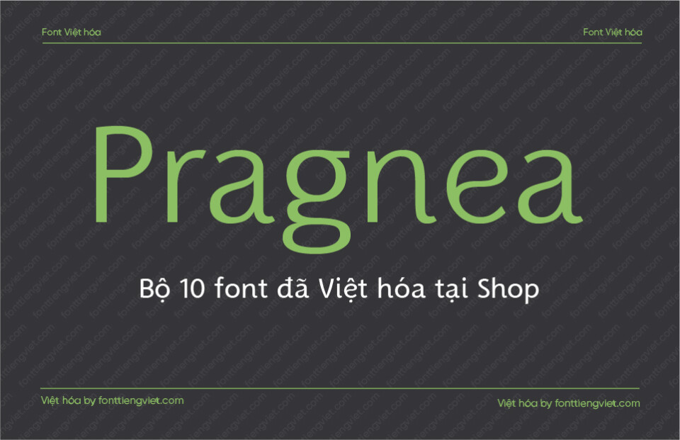 Font Việt hóa VIP Pragnea Regular