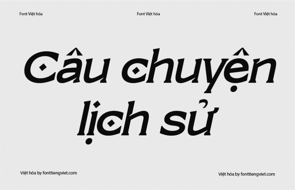 Font Việt hóa VIP Qatteo Italic