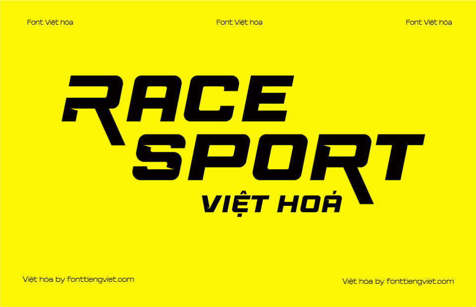 Font Việt hóa VIP Race Sport – Font thể thao