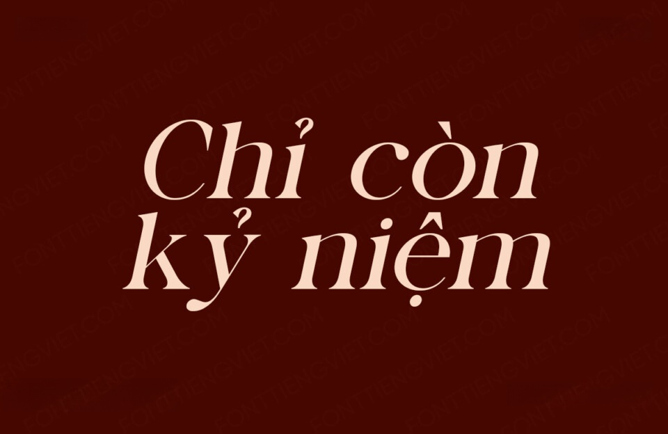 Font Việt hóa VIP Ragille Italic