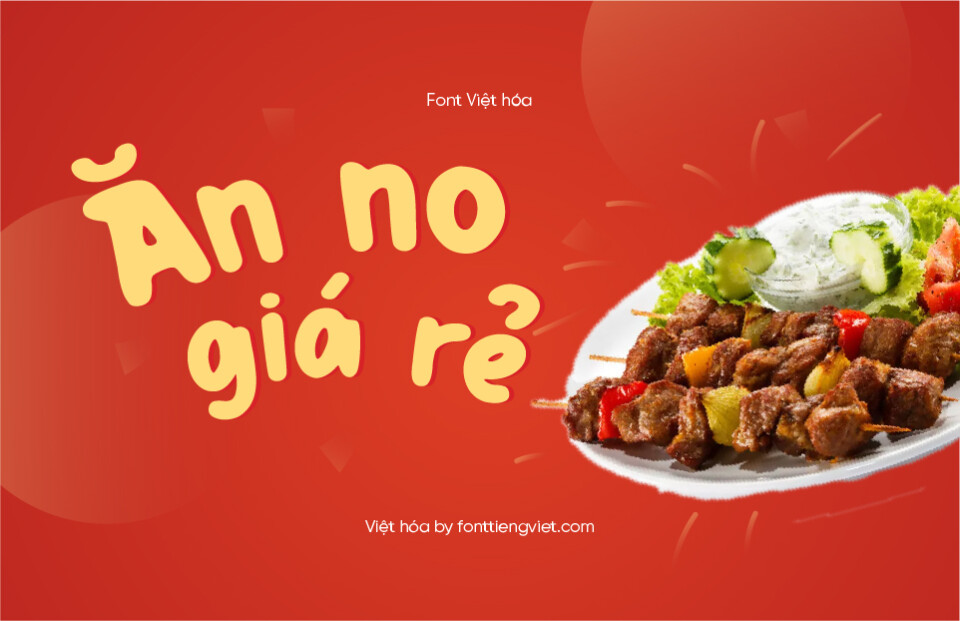 Font Việt hóa VIP Red Burger