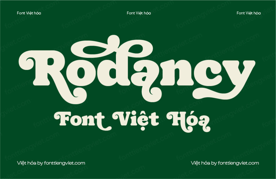 Font Việt hóa VIP Rodancy