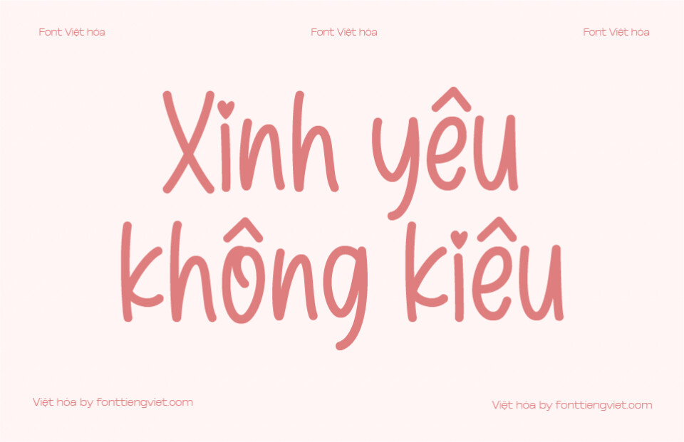 Font Việt hóa VIP Romantic