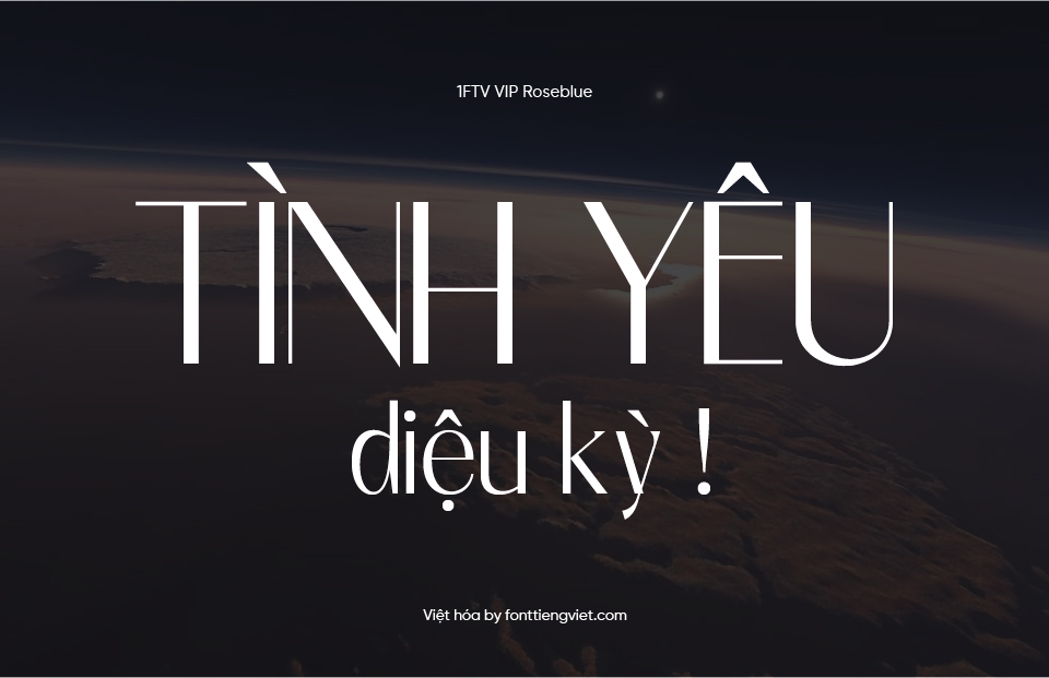Font việt hóa VIP Roseblue