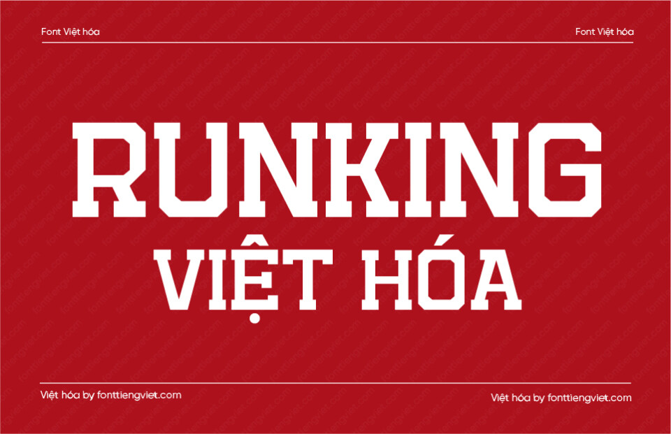 Font Việt hóa VIP Runking Regular