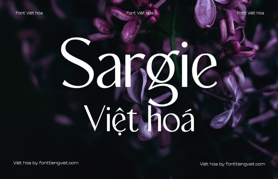 Font Việt hóa VIP Sargie