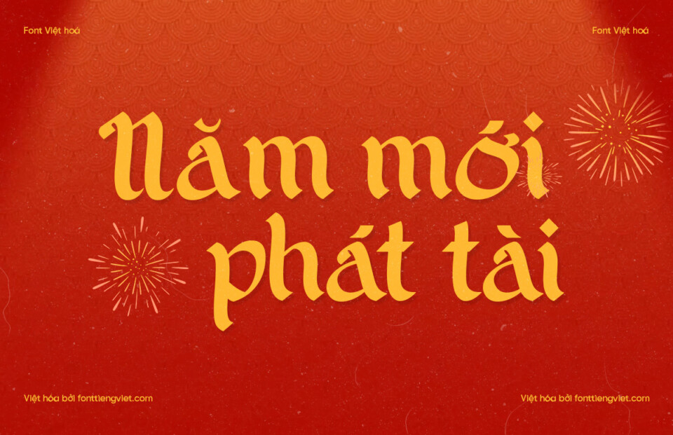 Font Việt hóa VIP Selamat Raya – Font tết