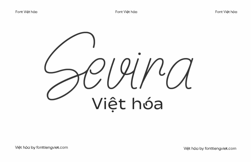 Font Việt hóa VIP Sevira