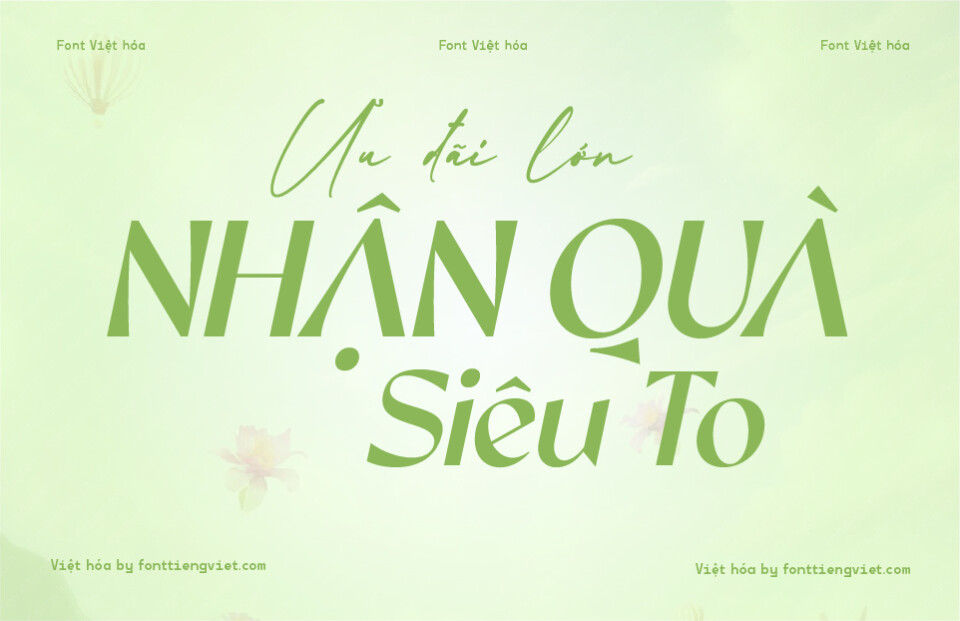 Font Việt hóa VIP Sooner Iltalic