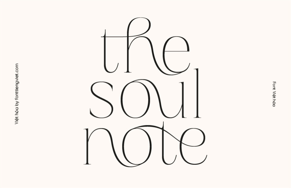 Font Việt hóa VIP Soul Note Display