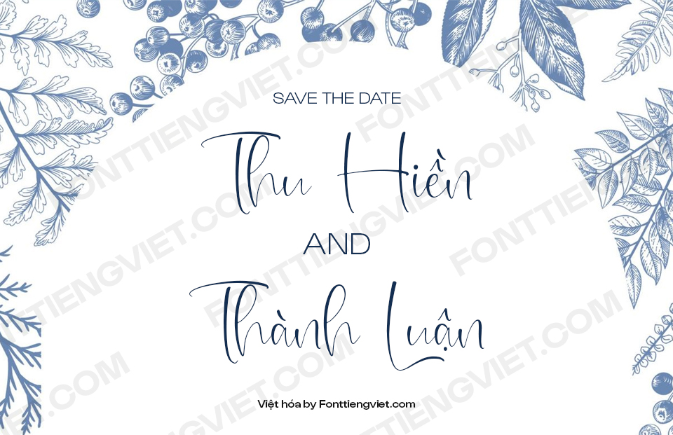 Font Việt hóa VIP Sparkle Perfection – Font thiệp cưới
