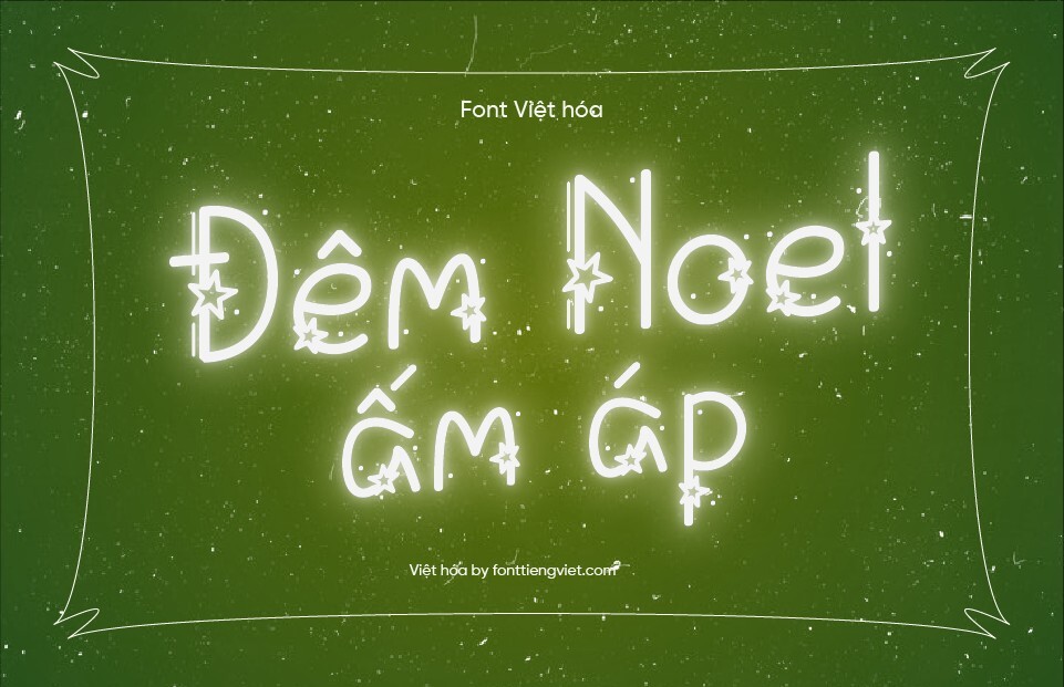 Font Việt hóa VIP Starry Fayez – Giáng sinh