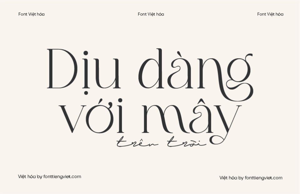 Font Việt hóa VIP Stylish Mother