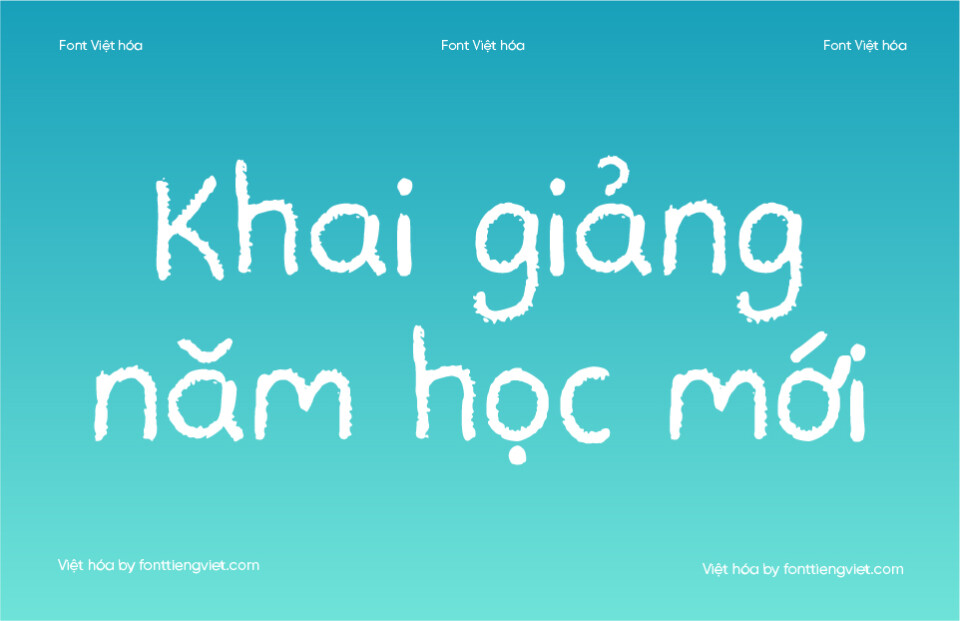 Font Việt hóa VIP Teachers Student – Phấn