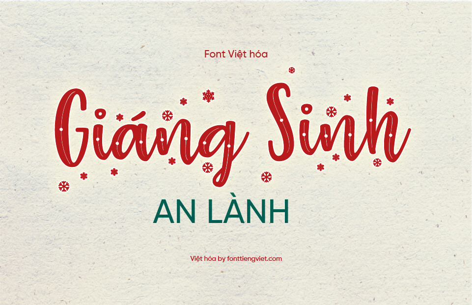Font Việt hóa VIP The Perfect Christmas – Giáng sinh