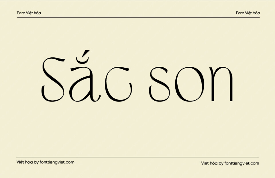 Font Việt hóa VIP The Saroja