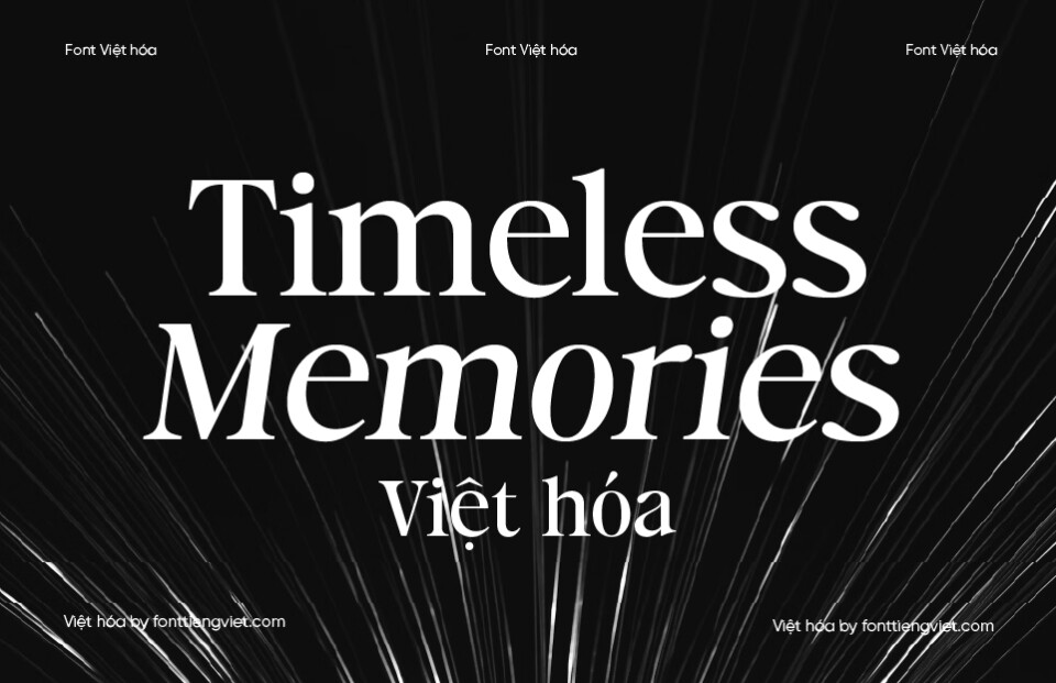 Font Việt hóa VIP Timeless Memories Regular