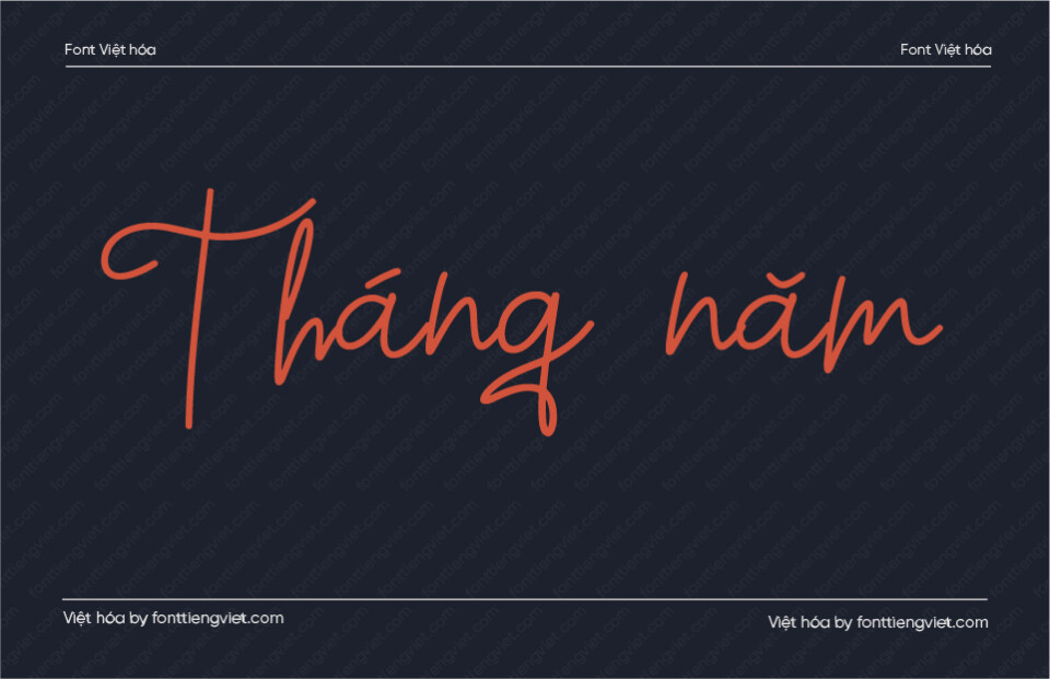 Font Việt hóa VIP Tranquil Dream Script