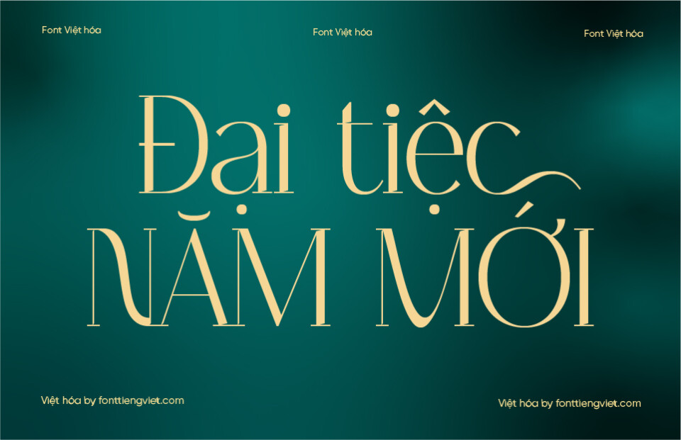 Font Việt hóa VIP Tropical Qebalon Serif
