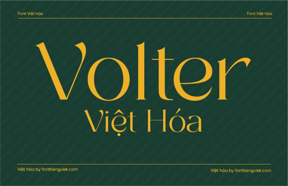 Font Việt hóa VIP Volter Regular