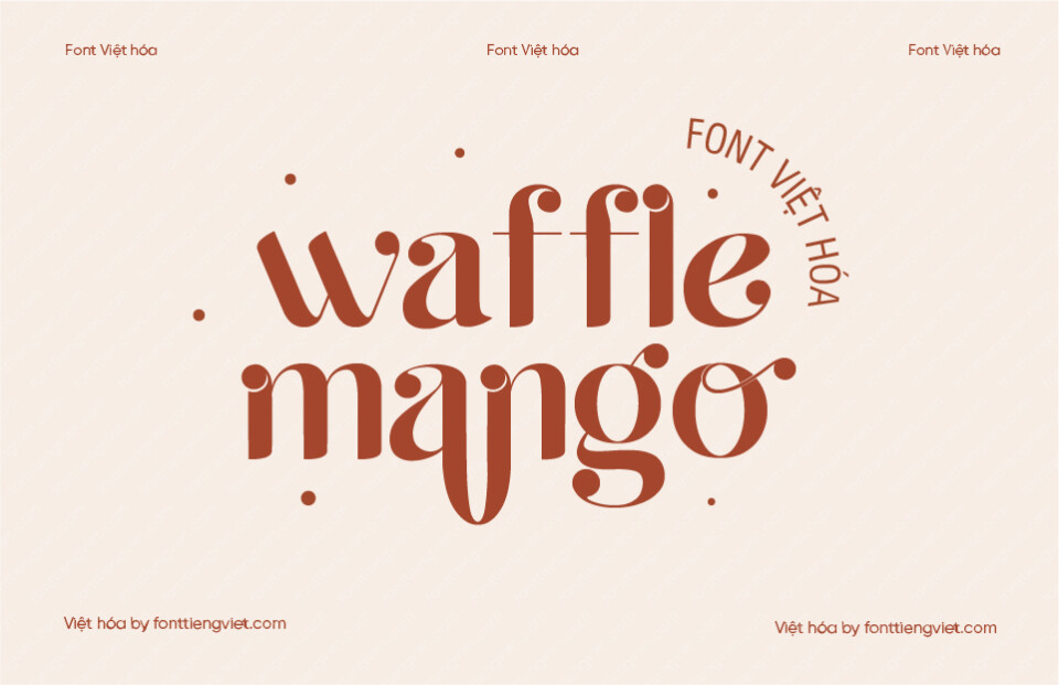 Font Việt hóa VIP Waffle Mango
