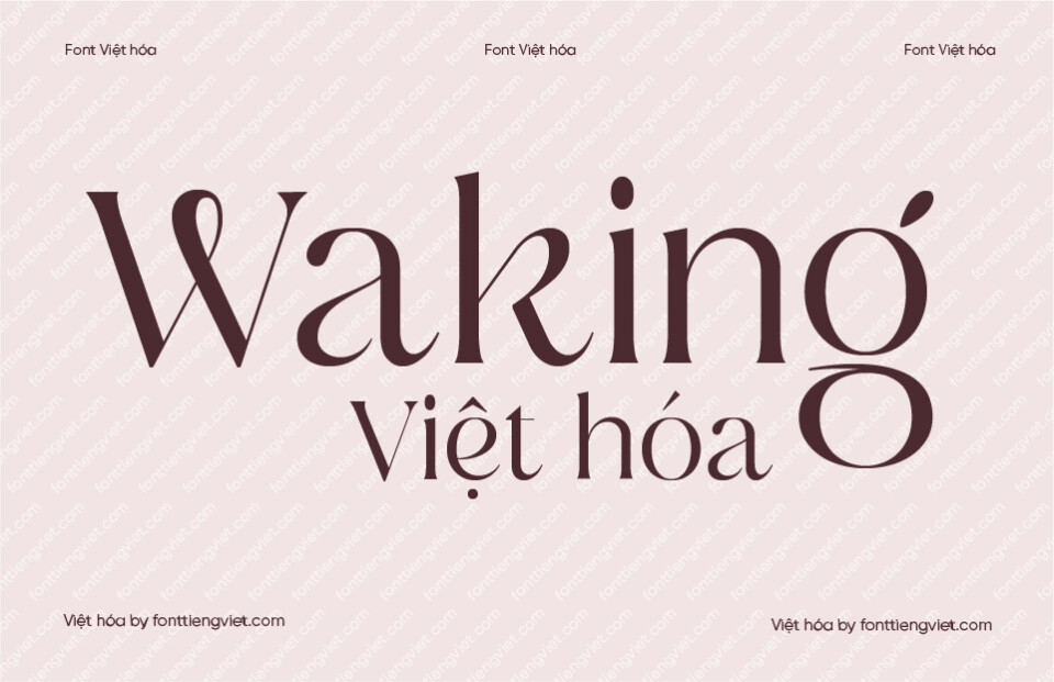 Font Việt hóa VIP Waking