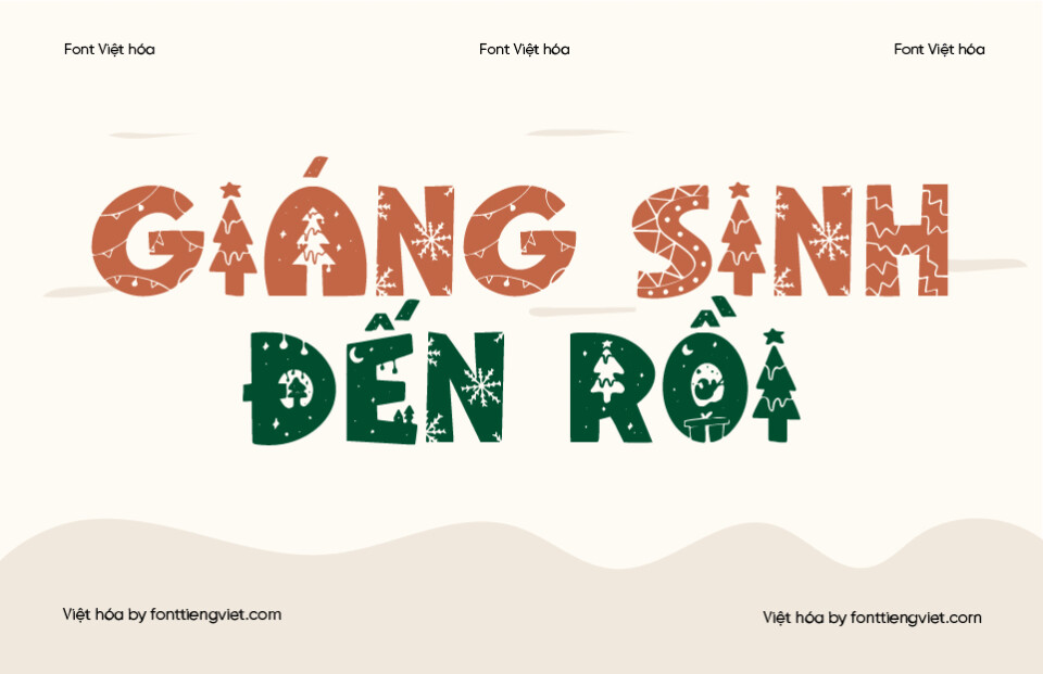Font Việt hóa VIP Welcome Christmas – Font Việt hóa Giáng sinh