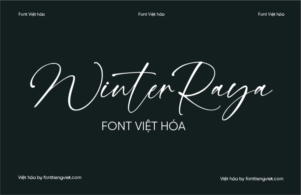 Font Việt hóa VIP WinterRaya