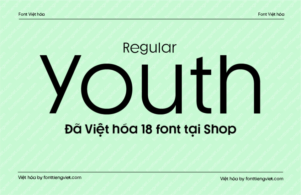 Font Việt hóa VIP Youth Regular