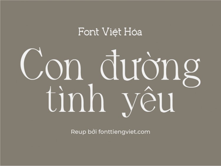 Font việt hóa VL Avander