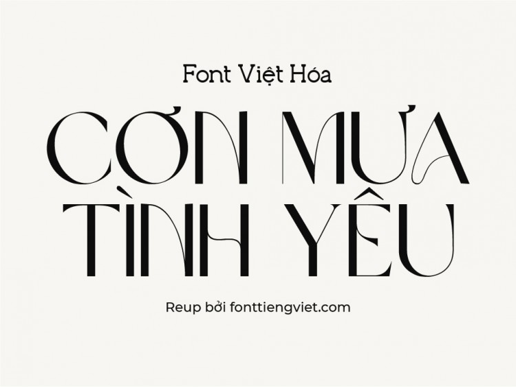 Font việt hóa VL Brown Sugar