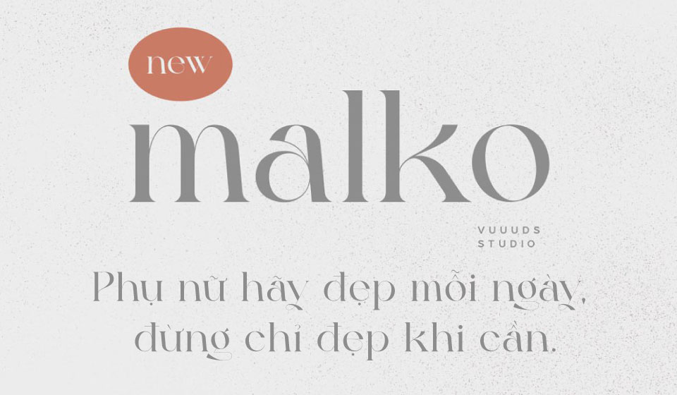 Font việt hóa VL Malko