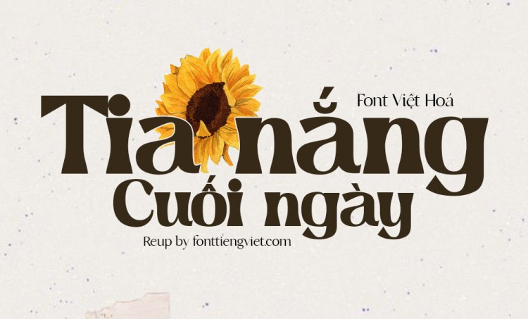 Font việt hoá VL Sunmora Black