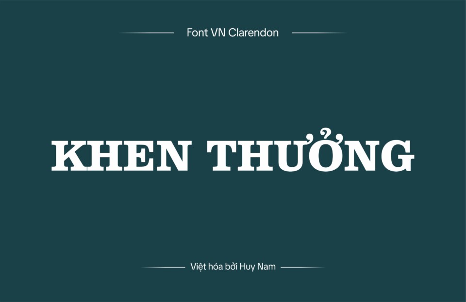 Font Việt hóa VN Clarendon