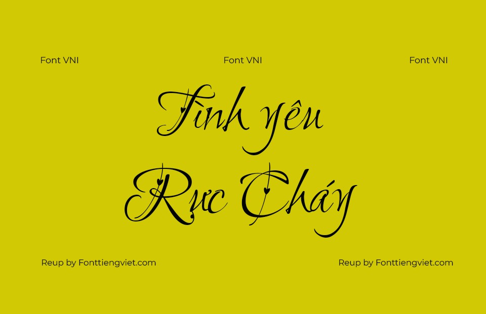 Font Việt hoá VNI 24 Love