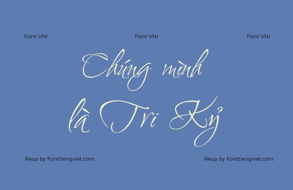 Font Việt hoá VNI 25 Ambiance BT Swash