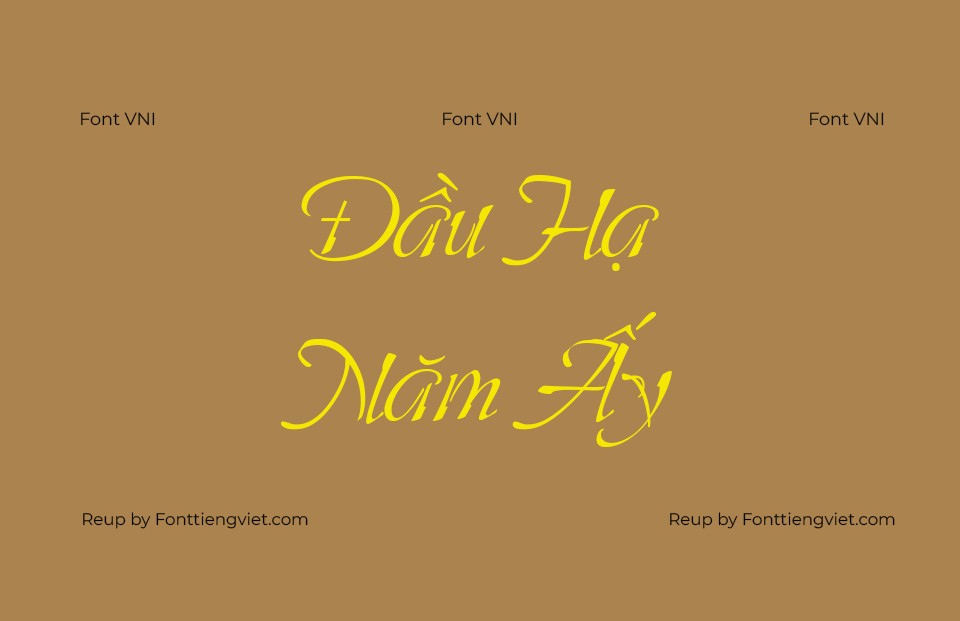 Font Việt hoá VNI 26 Saliere