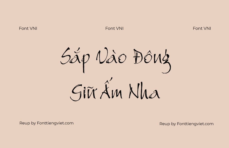 Font Việt hoá VNI 29 BrushMe