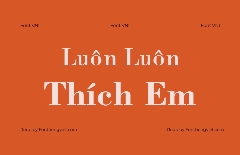 Font Việt hoá VNI Bodon