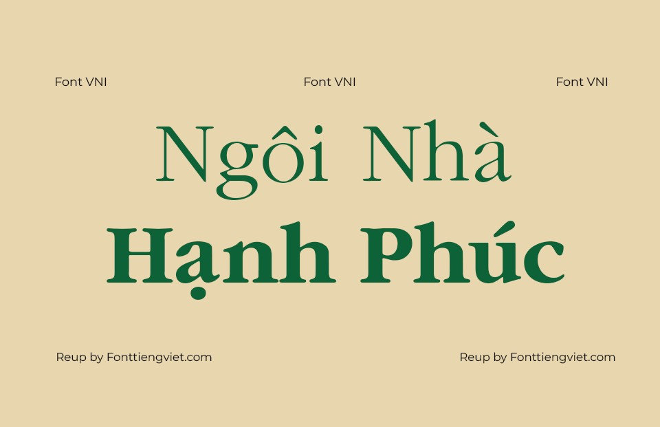 Font Việt hoá VNI Garam