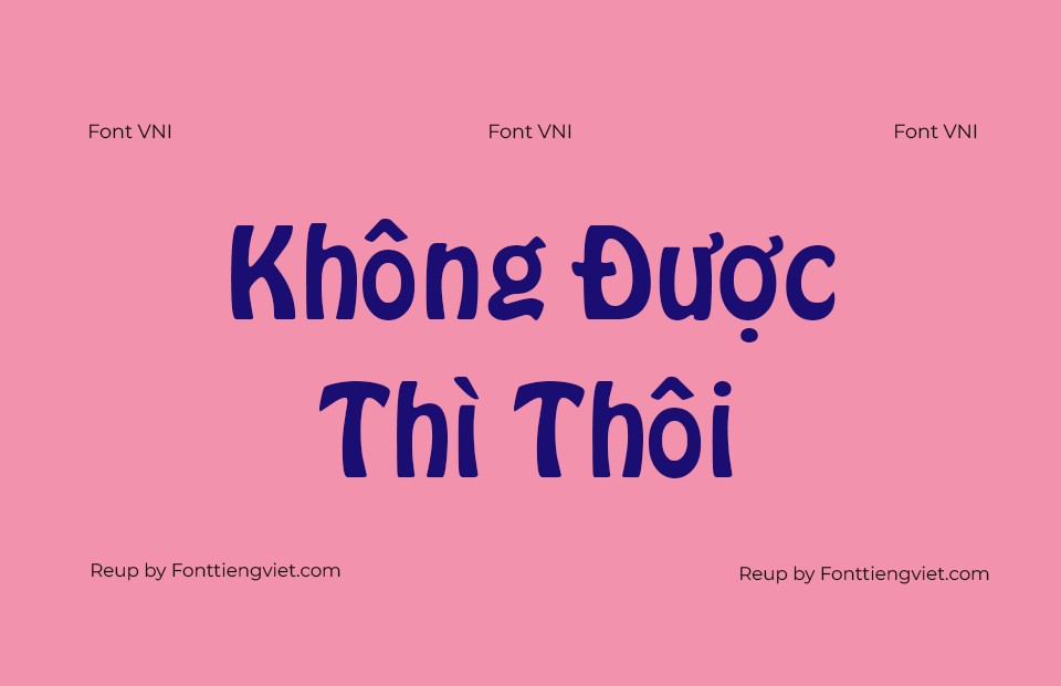 Font Việt hoá VNI Hobo