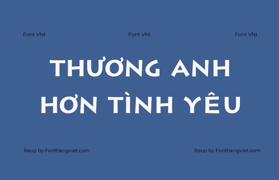 Font Việt hoá VNI Lithos